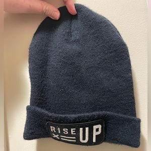 TomboyX Black Patch Rise Up Beanie